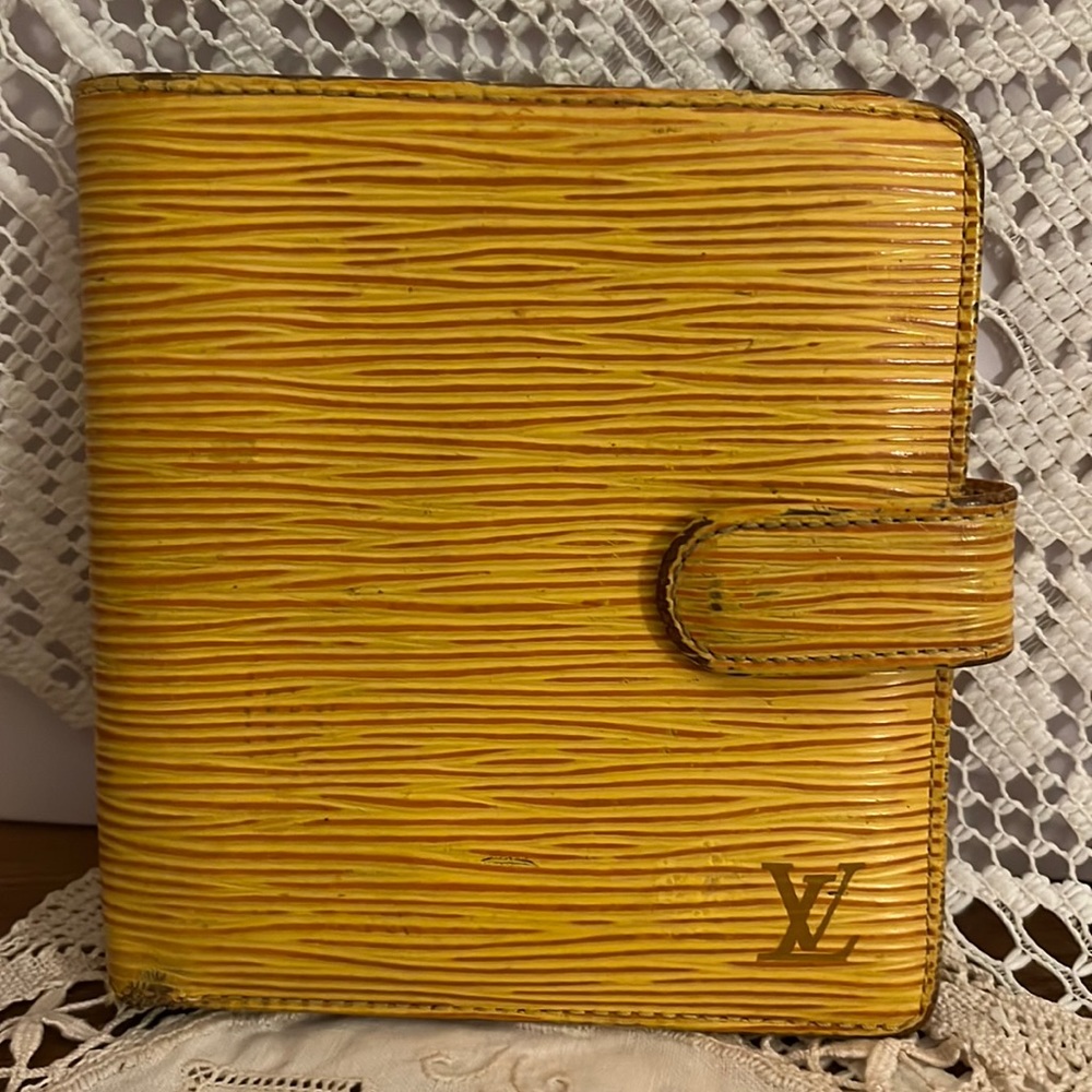 SALE Louis Vuitton Yellow Epi Leather Wallet